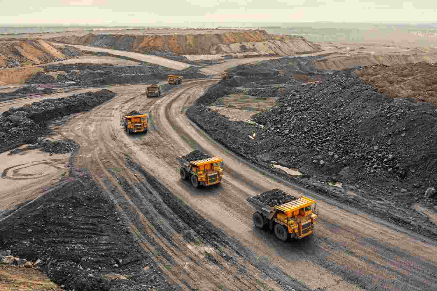 Aerial view of Corevale Group's mining operations showing sustainable development practices